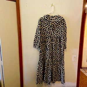Zara geometric patter cotton summer dress